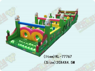 Kids' Inflatable Amusement: Fun - Filled Obstacle Track Playtime Essential