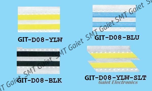 500PCS/Box SMT Double Splice Tape 8mm GIT-D08-YLW GIT-D08-BLU GIT-D08-BLK