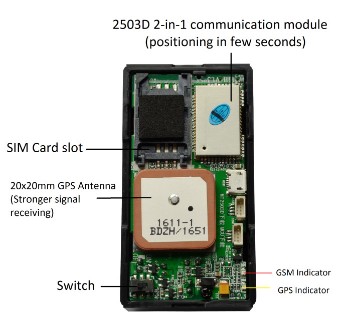 L77mm DC 3.0V Asset Inventory Tracker / Asset GPS Tracker