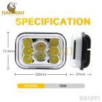 8 Beads 80V Metal RGB White Yellow Steady Motorcycle LED Light Spare Parts