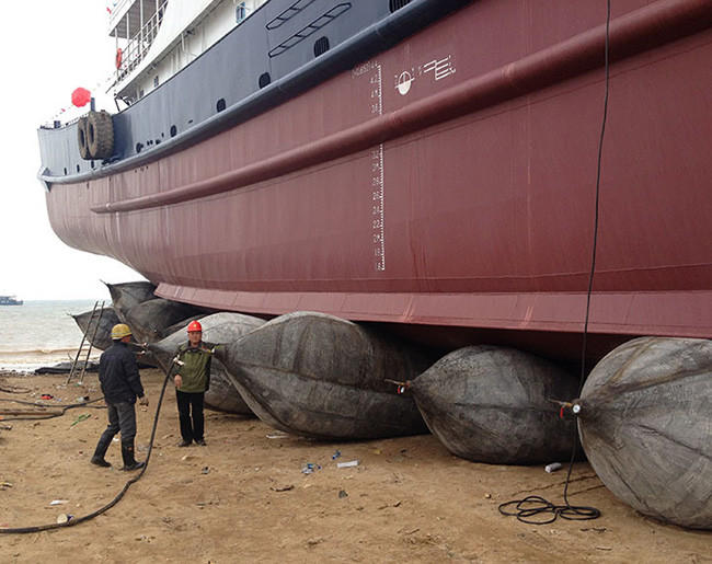 Ship Launching Marine Airbags Natural Rubber Air Bags Wear Resistant