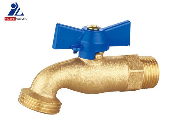 Buy cheap Aluminum Handle HPB57 Brass Bibcock Valve Ball Wear Resistance from wholesalers