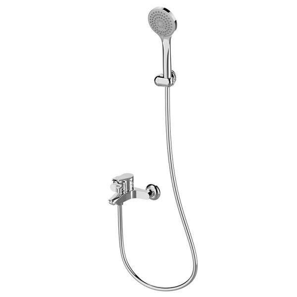 Buy cheap Brass Hand Shower Wall Hung Chrome Bathroom Rain Shower Faucet Sanitary Ware Accessories from wholesalers