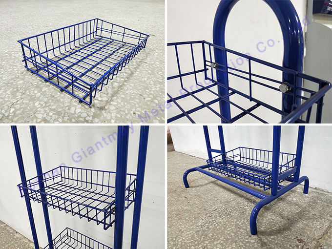 Potato Chips Metal Rack stand for snacks Display Basket