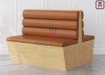 3 Channles Back Melamine Structure Upholstered Restaurant Booth