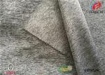 Blend Polyester Jersey Melange Knit Fabric , Luon Fabric 280GSM