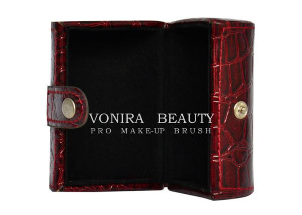 Portable Crocodile Leather Cute Girls Pencil Case Cosmetic Brush Makeup Bag