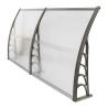 Buy cheap Waterproof Outdoor Polycarbonate Awning Silver Bracket Strong Impact Resistance from wholesalers