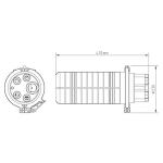 Vertical Type Fiber Optic Enclosures , Fiber Optic Splice Box 3 IN 3 OUT