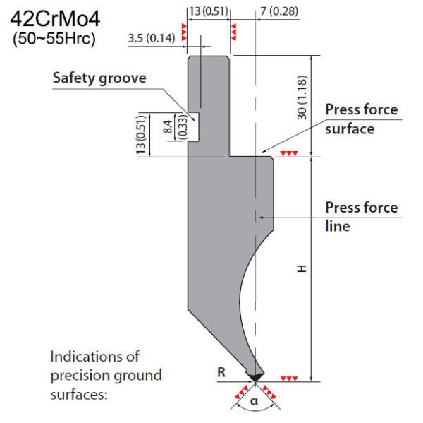 Buy cheap press brake punch from wholesalers