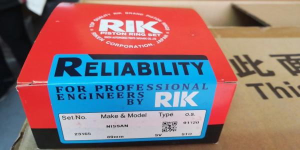 Buy cheap 12033-5V110 Black Nissan Piston Ring Set For Diameter 89mm Ka24de Engine from wholesalers