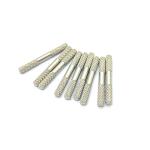 Non Standard Turned Metal Parts Cylindrical Knurled Pins For Walking Centering