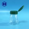 Buy cheap Small Salt Pepper Round PET Empty Plastic Spice Jar 100ml Flip Top Lids 6 Holes from wholesalers