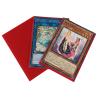Buy cheap Custom 62x89mm Red CPP YuGiOh Card Sleeves Orange Texture Trading Card Sleeves from wholesalers