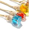Buy cheap Flat Round Hanging Glass Diffuser Bottles Car Perfume 8ml from wholesalers