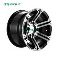 Buy cheap Club Car Chrome 8 " Golf Cart Wheel Covers Set Of 4 Deep Dish Shiny Black product