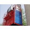 Buy cheap 2700kg VFD Red Single Cage Construction Material Hoists for Mining Wells from wholesalers