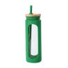 Buy cheap Bamboo Sports Cap Glass Drinking Bottles 20oz With Protective Silicone Sleeve from wholesalers