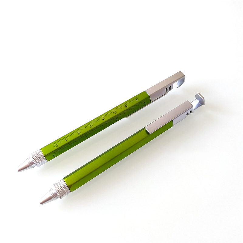 Multi-function Phone Holder Plastic Level Screwdriver Inch Scale Tool Ballpoint Pen OEM/ODM