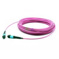 Buy cheap OM4 50/125μm Multi - Mode MTP Trunk Cable , 3.0mm Jacket OD MTP 12 Fiber Connector product