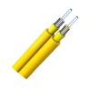 Buy cheap Armored fiber optic cable single mode, 2 core duplex zipcord blue fiber optic cable, with a stainless steel tube from wholesalers