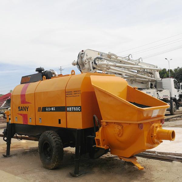 Buy cheap 115KW Used Stationary Kawasaki Hydraulic Concrete Trailer Pump from wholesalers