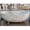 Buy cheap Freestanding Marble Bathtub Natural Stone Carrara Hand Carving from wholesalers