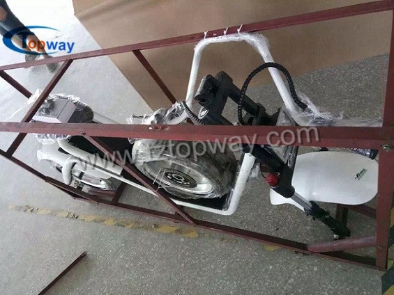Big wheel electric bicycle halley scooter driving 45km/h speed
