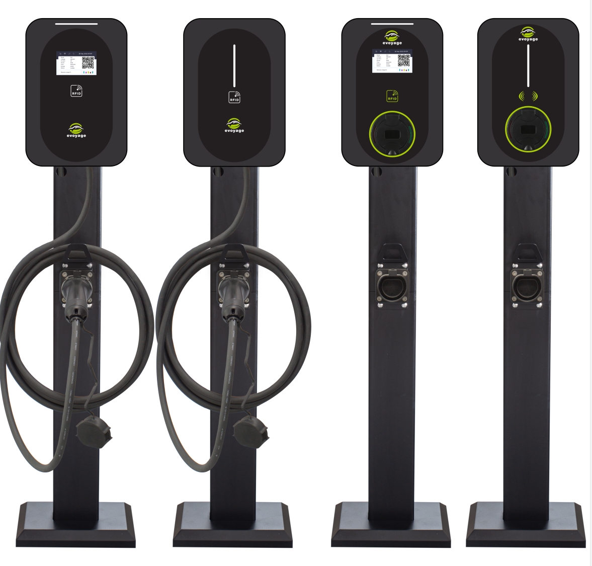 Type 2 IEC 62196-2 Standard EV Charging Pile 3 Phase 11KW 22KW TUV Certificated