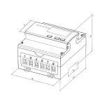EM537 3*230/400V 5(65)A three phase bi-directional electrical energy meter