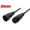 Buy cheap 3 Poles Waterproof Power Cable Connectors Screw Locking Male Female Overmolded from wholesalers