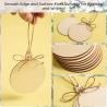 Buy cheap Round Bauble Unfinished Wood Slices With Hole Arts Crafts Centerpieces DIY Christmas Ornaments Hanging Decorations from wholesalers