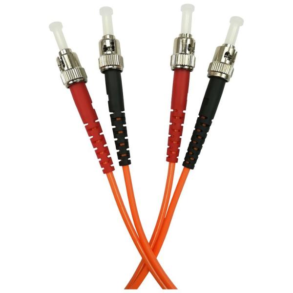 Buy cheap ST To ST Fiber Optic Patch Cord LSZH 3.0mm Duplex Jacket MM 50/125 62.5/125 from wholesalers