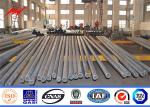 Octagonal Round Power Transmission Poles Electrical Galvanized Steel Electric
