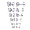 Buy cheap Jewelry Zircon Earrings Women's Stainless Steel Round Clear Cubic Zirconia Stud Earring from wholesalers