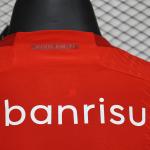 Red Polyester Breathable Fabric Football Jersey