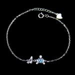 Buy cheap Fashionable Woman Silver Cubic Zirconia Bracelet OEM ODM Offer Design from wholesalers