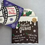 Laminated Round Shaped OEM Festive Game Cards Customized