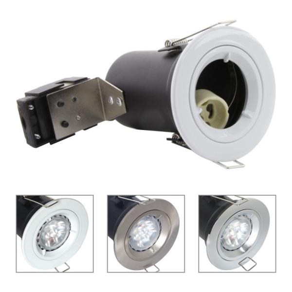 Buy cheap Die Cast Aluminium GU10 Fixed Fire Rated Downlight - White Color from wholesalers
