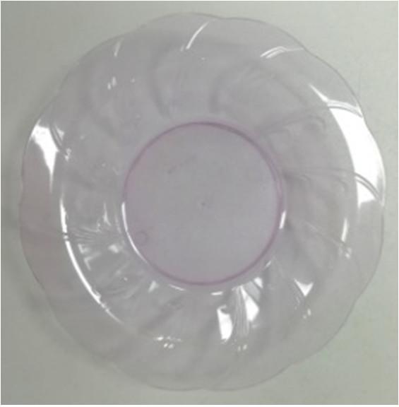 8 inch round disposable flaired plastic dessert bowls plastic microwave safe pp