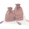 Buy cheap Luxury dust velvet bags custom foil drawstring tassel black velvet bags from wholesalers