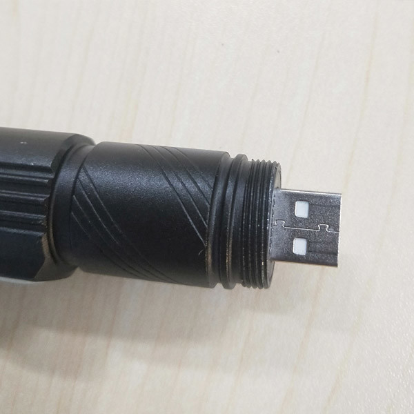 Safety Magnetic Rechargeable Flashlight With Warming Bar Usb Charge Torch