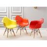 Buy cheap Non Slip Beech Wood Chair , White Plastic Dining Chairs With Wooden Legs from wholesalers