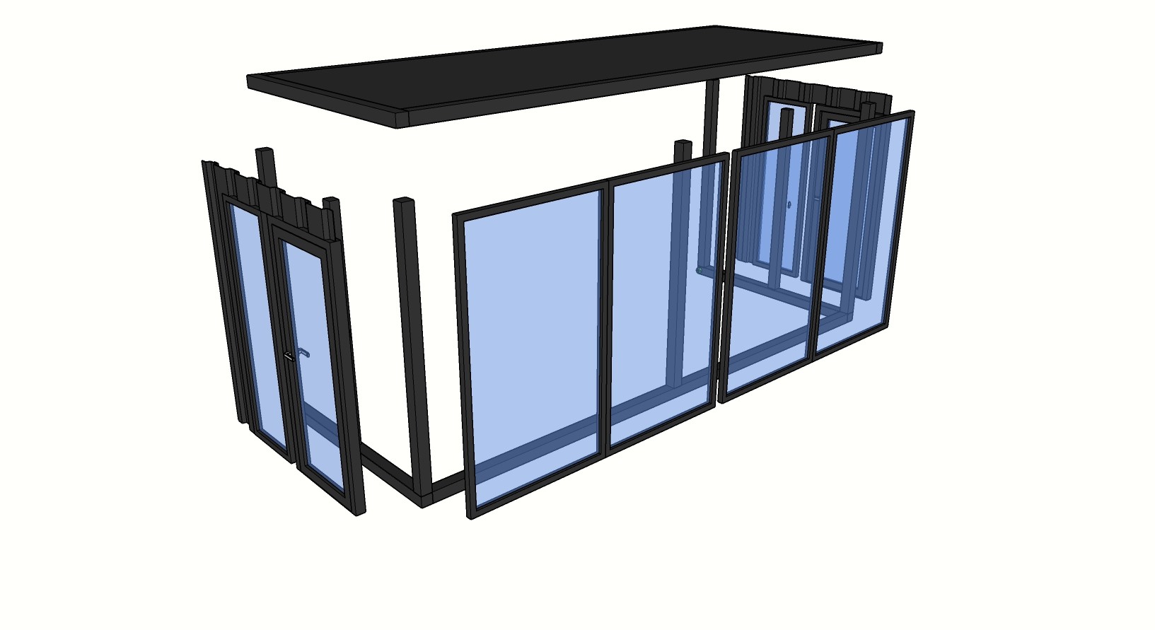 20 HC Luxury Expandable Shipping Container House