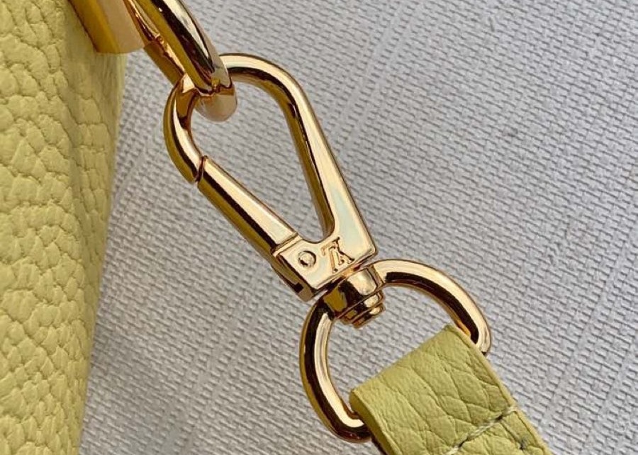 Twist Womens Luxury Handbag genunie cowhide leather yellow cute cross-body bag