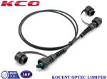 ODVA MPO Outdoor Fiber Optic Patch Cable , Armored Patch Cord Water Proof