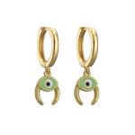 Brass Enamel Evil Eye Pendant