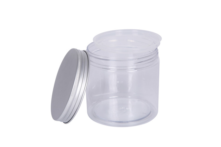 Double Wall Frosted Od 92mm Cosmetic Cream Jars Luxury Personal Skincare 500g