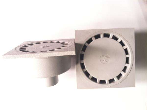 Buy cheap UPVC plastic floor drain ,exhaust flange drain, bathroom drain, shower room drain 15*15cm from wholesalers
