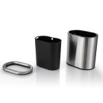 12L Anti Smudge Stainless Steel Bathroom Trash Can